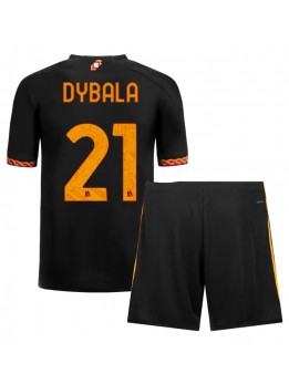 Otroški Nogometna dresi replika AS Roma Paulo Dybala #21 Tretji 2023-24 Kratek rokav (+ hlače)